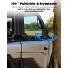 KEMIMOTO Side Mirrors A-Pillar-Mounted Compatible with Polaris Ranger XD 1500/Crew,