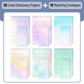 Mr. Pen- Stationery Writing Paper with Envelopes, 30 Letter Writing Paper with 18 Envelopes, Cute Stationary Set for Writing Letters, 8.18 x 5.5 Inch Stationary Paper and 6 x 3.75 Inch Envelopes