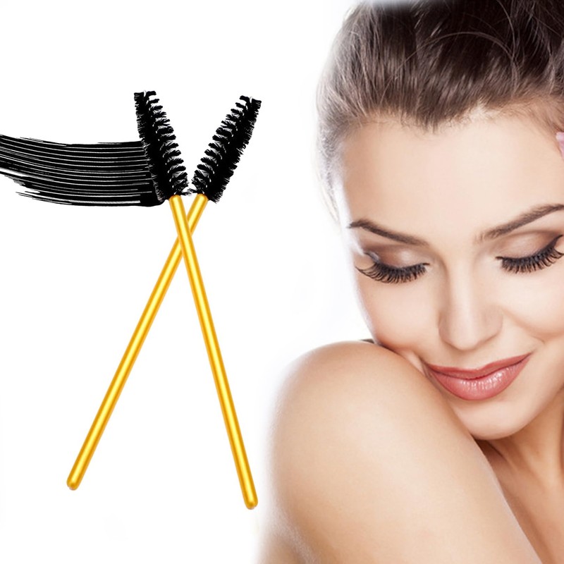 50 Pcs Eyebrow Spoolie, Lightweight Eyelash Spoolies, Disposable Mascara Wands