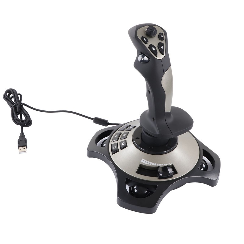 PC Joystick 2113 Pro Simulation USB Game Controller with Vibration