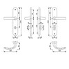 Hoppe Tôkyô 1710/273P Double-Sided Bathroom Door Handle and Lock Set