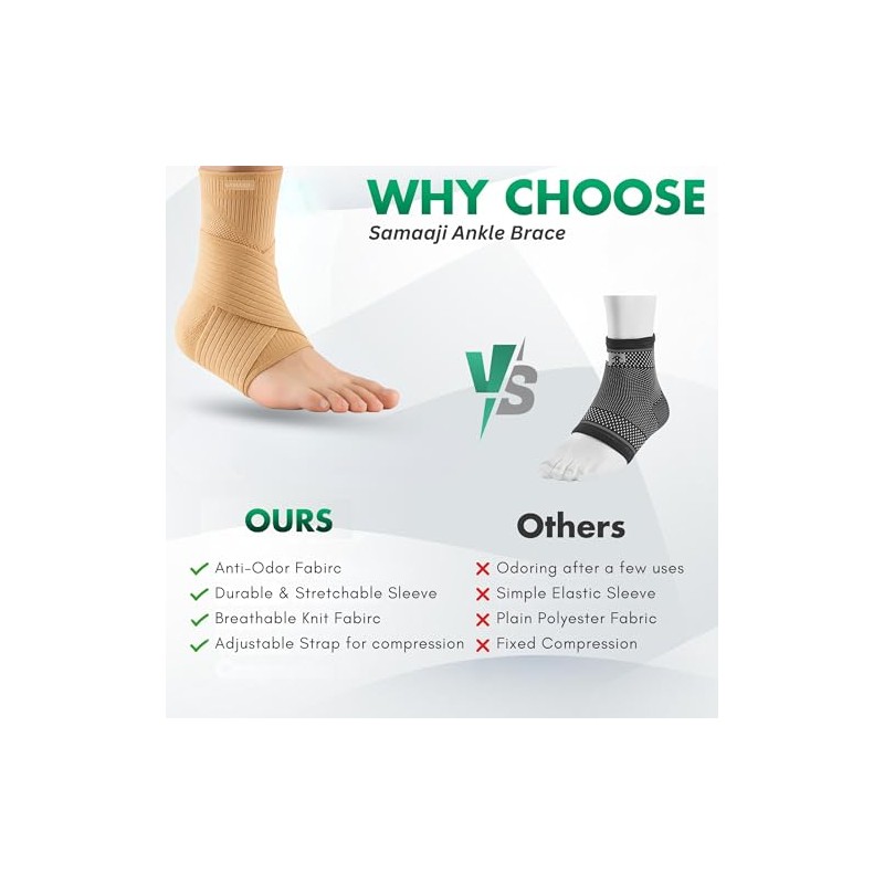 Adjustable Ankle Support for Ligament Damage | Ankle Brace with