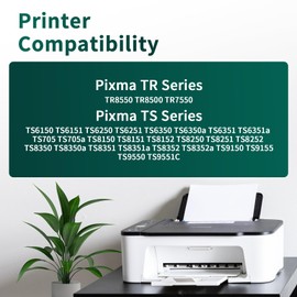 Yowell 580XL 581XL Printer Cartridges for Canon PGI-580 CLI-581 Multipack 581 Pb for Canon TS8350 Cartridges for PIXMA TS8350 TS8351 TS8352 TS8150 TS8151 TS8250 TS8251 TS8252 TS915 0, pack of 6