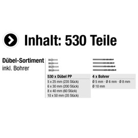 CONNEX B30012 5/ 6/ 8/ 10mm Plastic Plug in Bucket