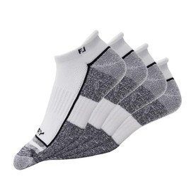 FootJoy Men's ProDry Roll Tab 2-Pack Socks, White, Fits Shoe Size 7-12