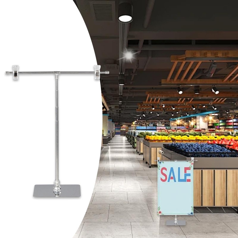 perfeclan Adjustable Drawing Stand with Clips, Signage Stand Poster Board
