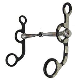 AJ Tack Wholesale Argentine Snaffle Bit with Engraved Cheeks