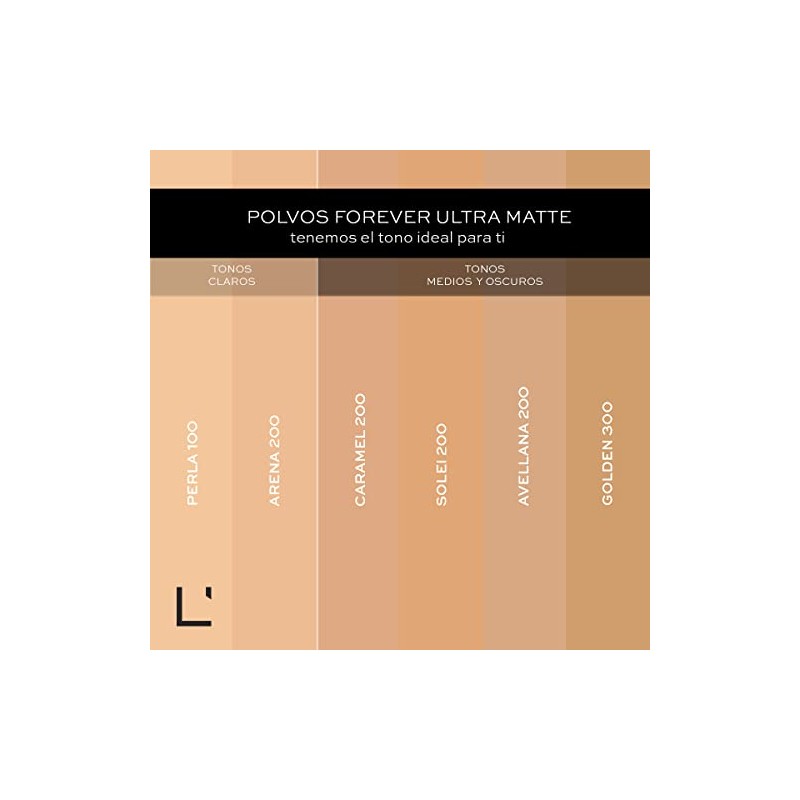 L'BEL - Polvos Compactos Control Brillo Forever Ultra Matte 9g