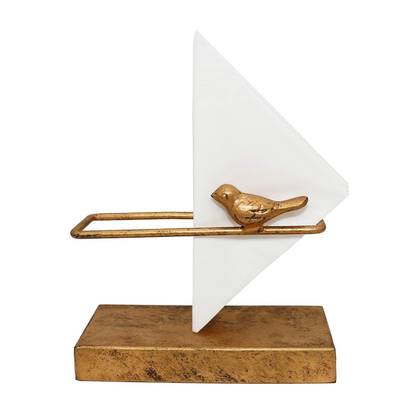 Cast Iron Classic Napkin Holder, Tabletop Freestanding Tissue Dispenser, Bronze