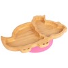 Tiny Dining Children's Bamboo Dinosaur Plate with Suction Cup -