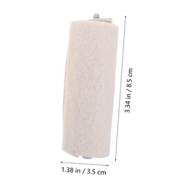 Baluue Hairdressing Rollers Set 12 Cotton Perm Rollers Barbershop Hair Styling Tool Heat Resistant for Salon Home Use