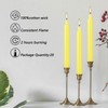 20pcs 4-inch Taper Candles Smokeless Long Burning Candles for Daily,