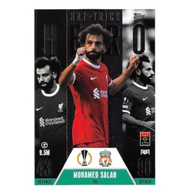 Match Attax Extra 2023 2024 Mohamed Salah Hat Trick Hero Trading Card