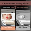 Junyaoxuan Solar Car Sun Visor Vanity Mirror, Sun Visor Makeup