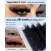 CORUSCATE Lash Clusters Spikes with Bottom Lashes 120D Eyelash Clusters
