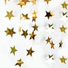 Gold Glitte Star Garland Hanging Decorations, Gold Star Paper Banner