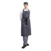 Whites Chefs Apparel Butchers Apron Polycotton Navy Stripe Extra Large