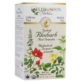 Celebration Herbals Organic Herbal Turkish Rhubarb Root Powder Loose Pack Tea, 3.13 oz