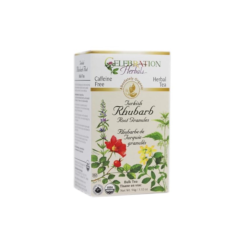 Celebration Herbals Organic Herbal Turkish Rhubarb Root Powder Loose Pack