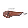 Leather Angled Draw Knife Sheath 2inch Belt Loop Fixed Blade