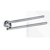Stylish Double 2 Arm Swivel Towel Rail Bar Bathroom Bath