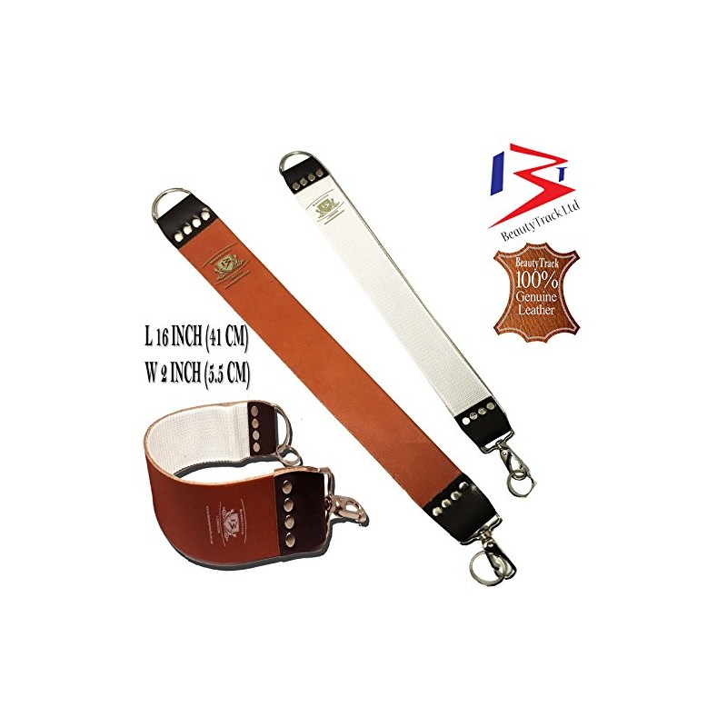 Genuine Leather Sharpening Strop Strap, Brown