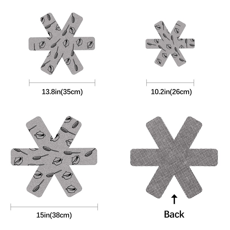 Pan Protectors for Stacking,Set of 18 and 3 Different Size,pan