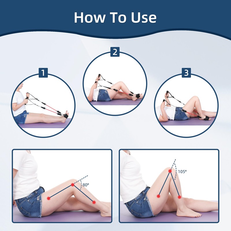 JFMkaer Knee Replacement Recovery Aids, Hip/Knee Rehabilitation Equipment After Knee