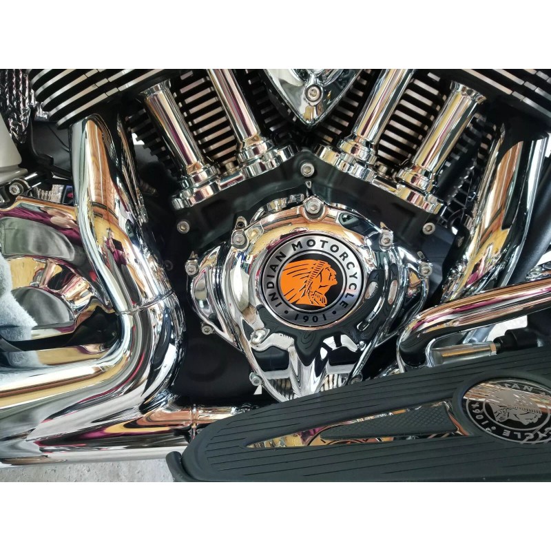 Indian Motorcycle, 111 Engine, Cam Cover Headdress Decal, Sticker, Emblem