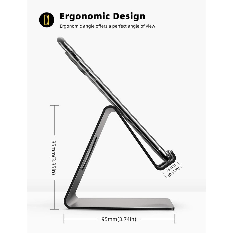 Lamicall Cell Phone Stand, Phone Dock: Cradle, Holder, Stand for