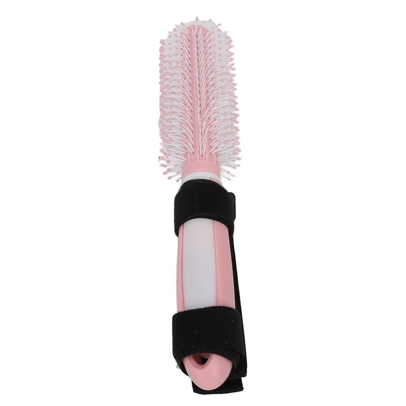 Handicapped Auxiliary Comb Portable Plastic Handle Comb Hair Brush for