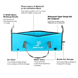 MORXPLOR Insulated Fish Cooler Bag for Fishing 41x17 47x17In 50x20In 60x24 72x30 Inch,Large Insulated Fish Kill Bag,Fishing Catch Bag Cooler with Common Smooth Water-Resistant Zipper