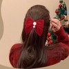 XURJUMI Pack of 2 Women's Hair Bows, Velvet Satin Bow,
