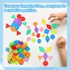 200 Pcs Big Bright Buttons for Kids 8 Colors and