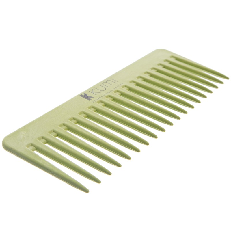 Kumi Wheat Eco-Friendly Afro Styling Comb Green - Durable &