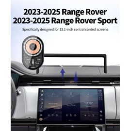 Wireless Charging car Phone Holder for Land Rover Range Rover 2023-2025 / Range Rover Sport 2023-2025 Accessories 13.1 inch Screen Fixed Clip,360° Rotation car Phone Mount