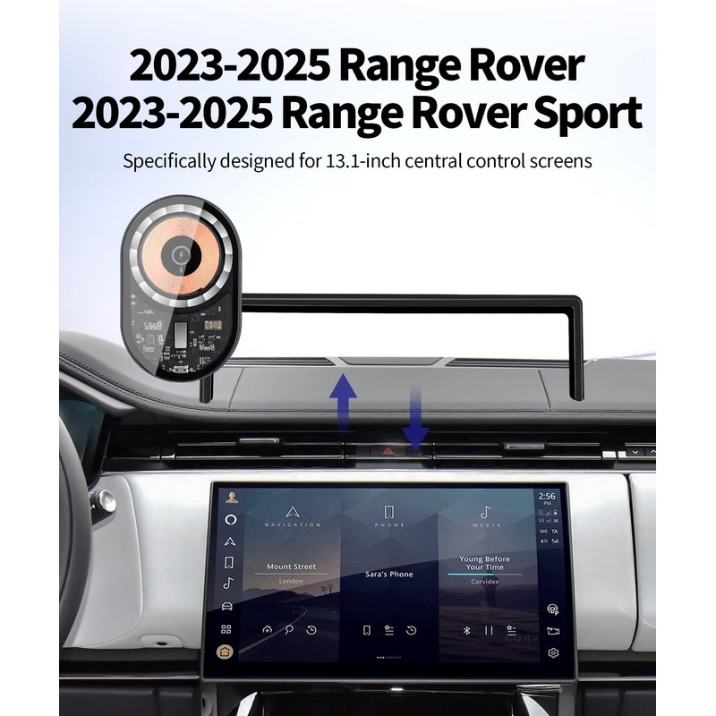 Wireless Charging car Phone Holder for Land Rover Range Rover