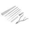 8Pcs Pedicure Knife Stainless Steel Dead Skin Remover Portable Foot