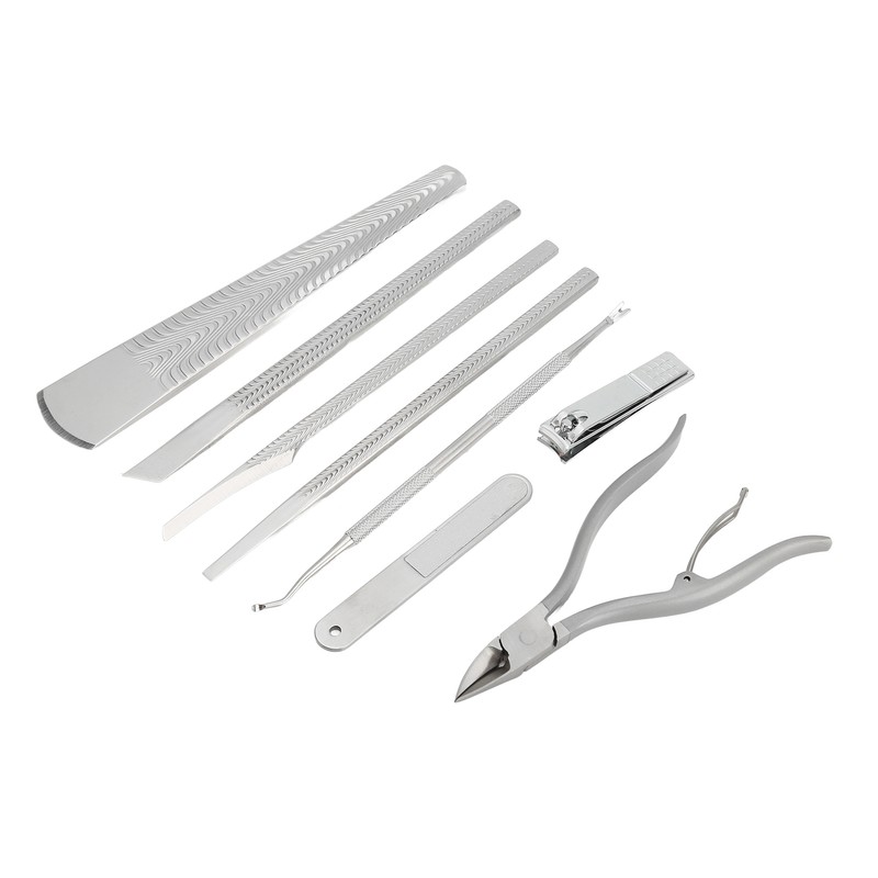 8Pcs Pedicure Knife Stainless Steel Dead Skin Remover Portable Foot