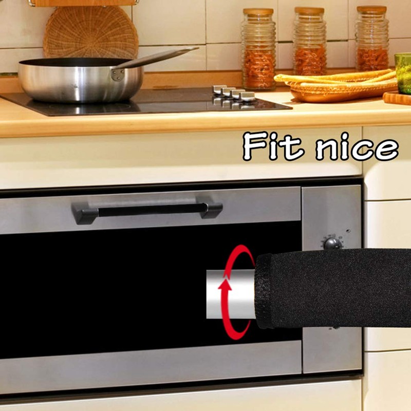Miaowater 4 PCS Refrigerator Door Handle Covers Kitchen Appliance Decor