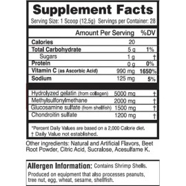 Suplemento en Polvo Glucosamina Labrada Elasti Joint Sabor Uva 384g                                                                                   
