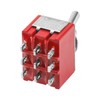 Heschen MTS-302 2 Piece Miniature Toggle Switch 3PDT ON-ON 9