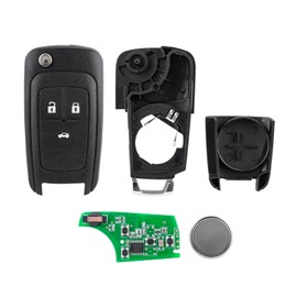 3 Button Key for Vauxhall Astra J Cascada Insignia Opel Astra J Cascada Insignia Replacement Remote Control with Folding Mechanism