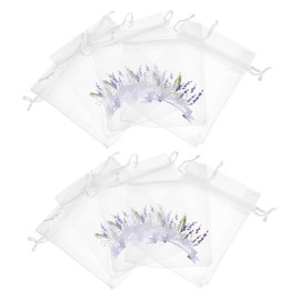 ABOOFAN 10PCS Light Drawstring Sachet Bags Empty Organza Bags for Lavender Petals Jewelry Storage Moisture Resistant Pouches for Versatile Use