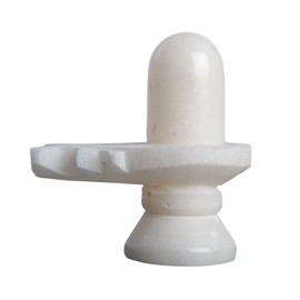 Wonder Care Marble Stone Shiva Lingam Statue Shiva Statue Handcrafted Shiva Lingham Stone White Shivling for Pooja |Puja Items for Home Décor- 3 Inches