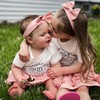 AMAWMW Big Sister Little Sister Matching Outfits Toddler Baby Girl