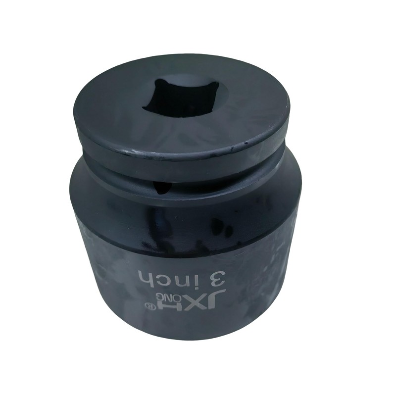 1" Drive 3" Jumbo Impact Socket, 6-Point, Heat Treated Cr-Mo