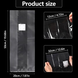 YDHfdc 20 PCS Mushroom Grow Bag 32 x 50cm Mushroom Spawn Grow Bags Autoclavable Mushroom Growing Bags with 0.2 Micron Filter Mushroom Bags for Mushrooms Grains
