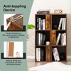 Giantex 6 Cube Bookcase, 3-Tier Freestanding Bookshelf with Anti-toppling Device,
