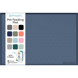 Large Silicone Dog Food Mat - 28x18" Stove Top Protector With Raised Edges, Waterproof Pet Feeding Station for Cats and Dogs, Easy Clean Bowl Mat to Prevent Spills and Protect Floors